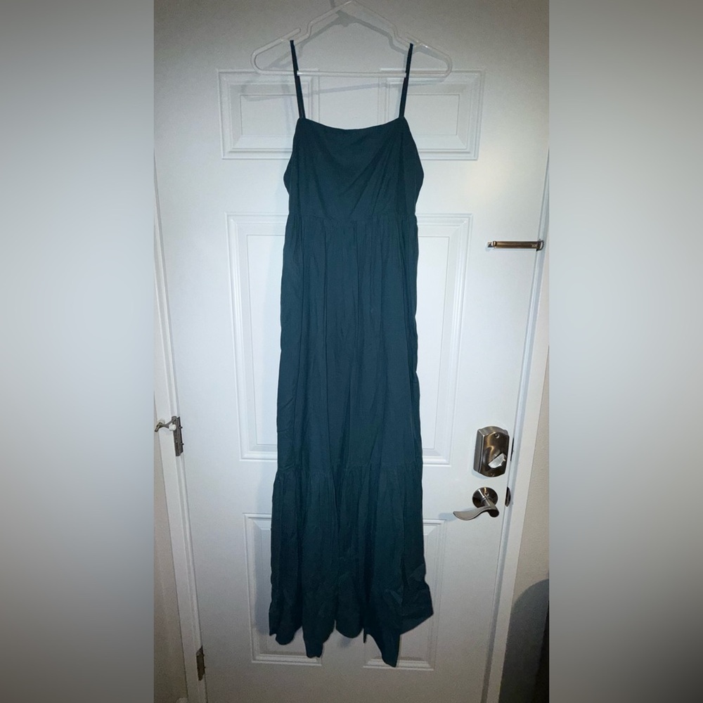 Abercrombie & Fitch Elegant Teal Maxi Dress